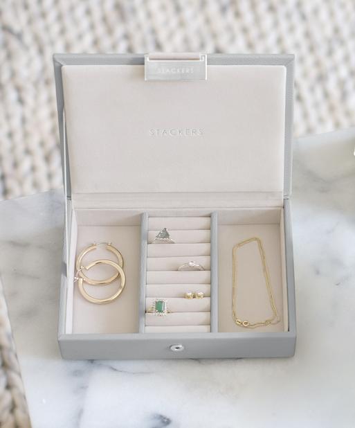 Pebble Grey Mini Jewellery Box Lid