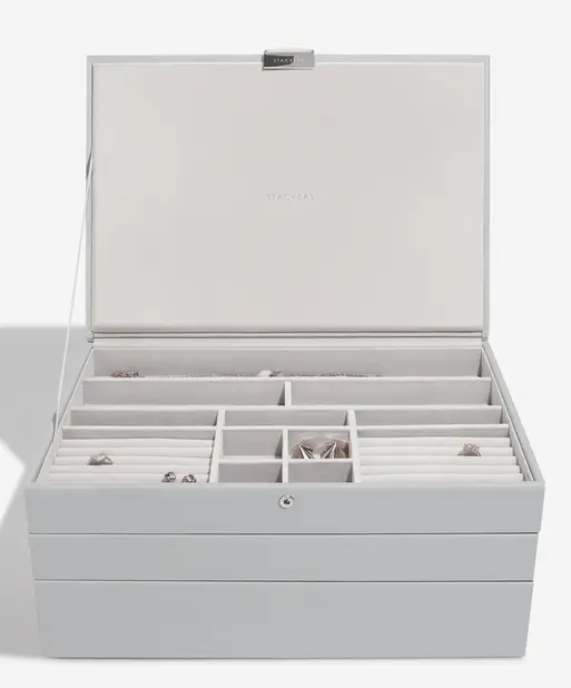 Pebble Grey Supersize Jewellery Box