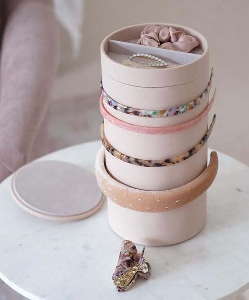 Blush Hair Accessory Organiser