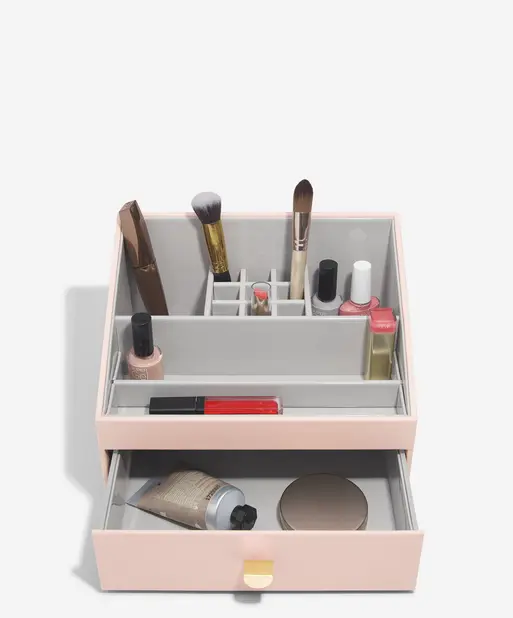 Blush Pink Makeup Organiser