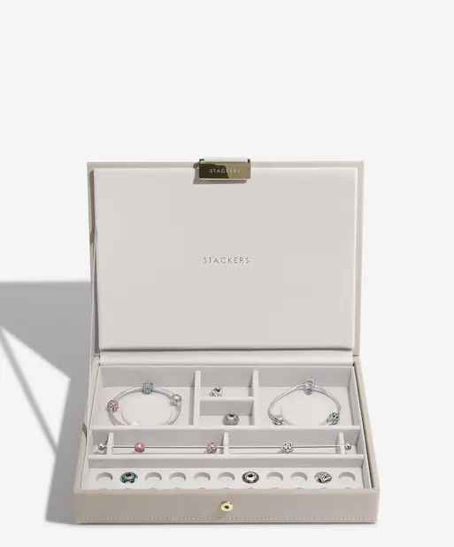 Taupe Classic Bracelet Jewellery Box Lid