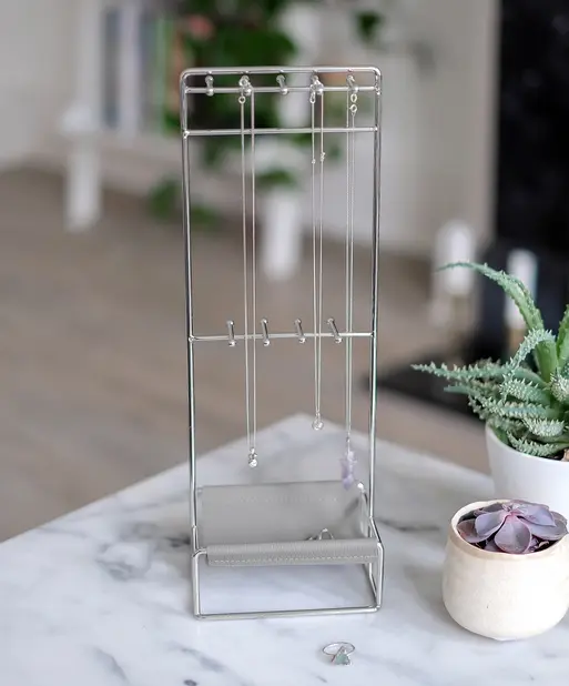Pebble Grey Scoop Jewellery Stand