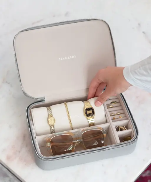 Pebble Grey Jewellery & Accessories Box