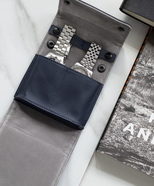 Navy Blue Double Watch Wrap