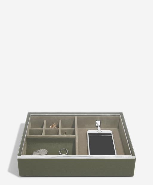 Olive Green Valet & Acrylic Lid