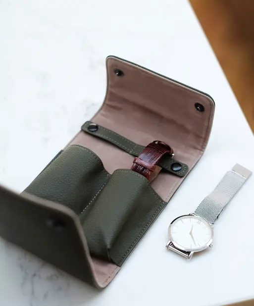 Olive green Double Watch Wrap