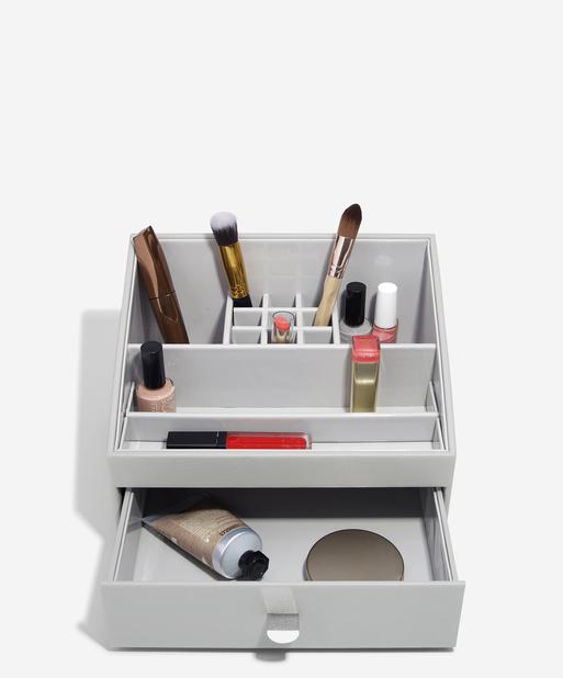 Pebble Grey Makeup Organiser