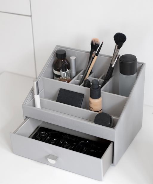 Pebble Grey Makeup Organiser