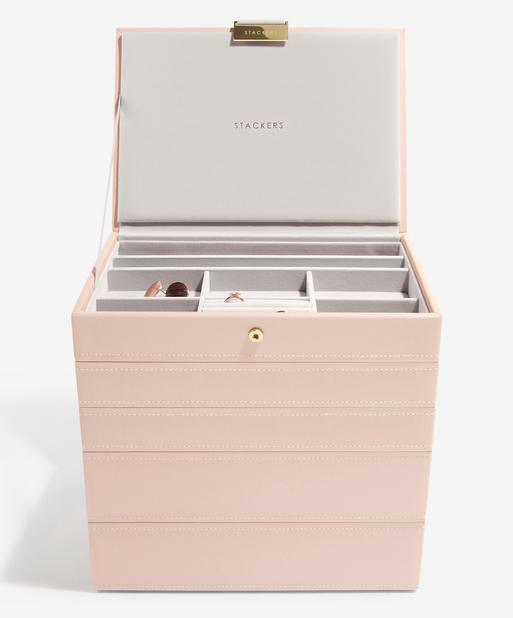 Blush & Champagne Gold Classic Jewellery Box Set of 5