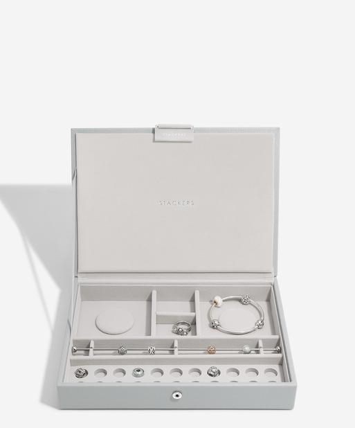 Pebble Grey Classic Bracelet Jewellery Box Lid