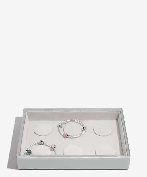 Pebble Grey 6 Bracelet Layer & Display Lid