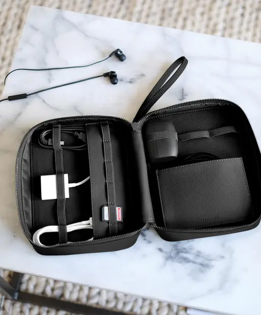 Black Pebble Cable Tidy