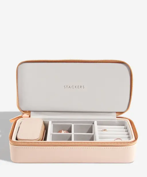 Blush Large Zipped Jewellery Box