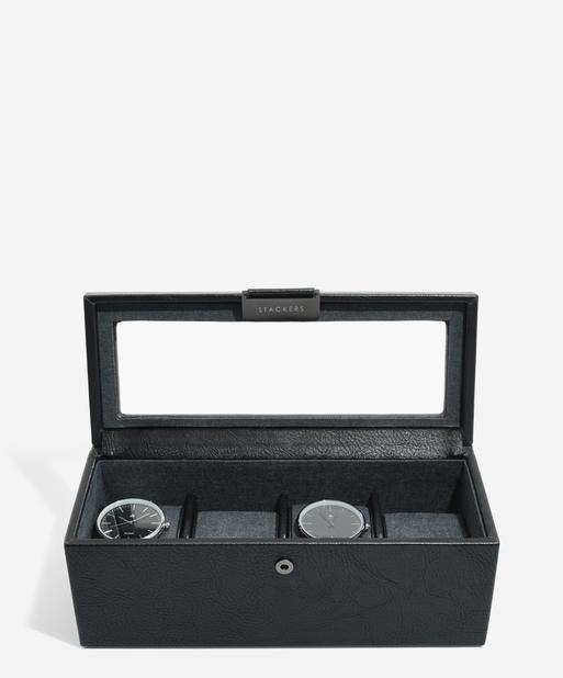 Black 4 Piece Watch Box