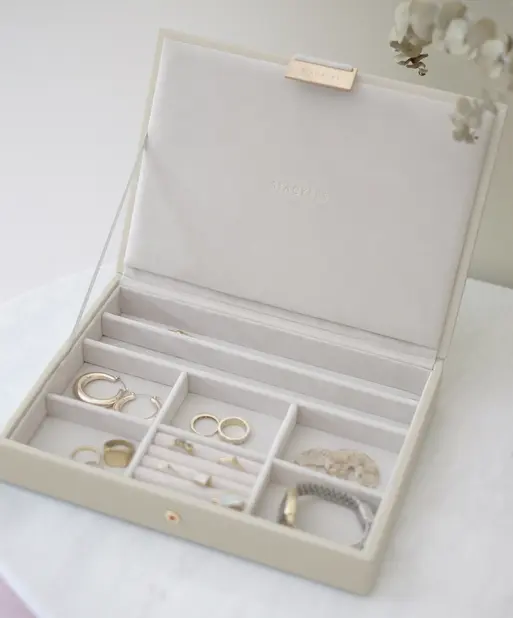 Oatmeal Classic Jewellery Box Lid