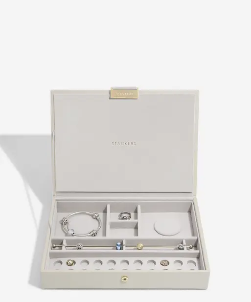 Oatmeal Classic Bracelet Jewellery Box Lid