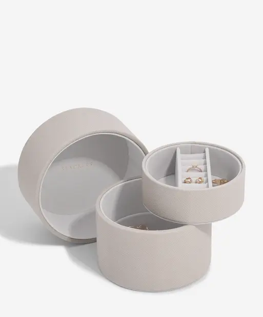 Taupe Bedside Jewellery Box Pod