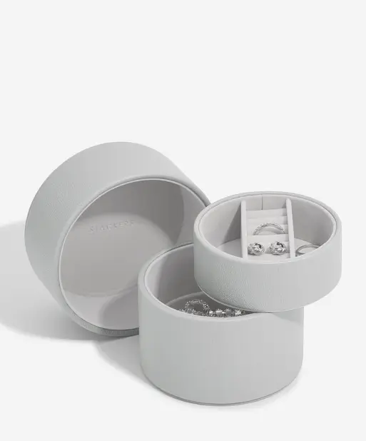 Pebble Grey Bedside Jewellery Box Pod