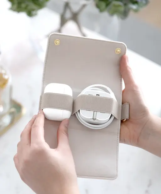 Taupe Compact Cable Tidy