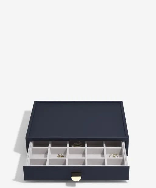 Navy Pebble Classic Trinket Drawer Layer