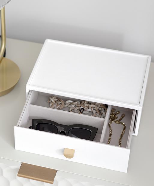 Pebble White Classic Accessory Drawer Layer