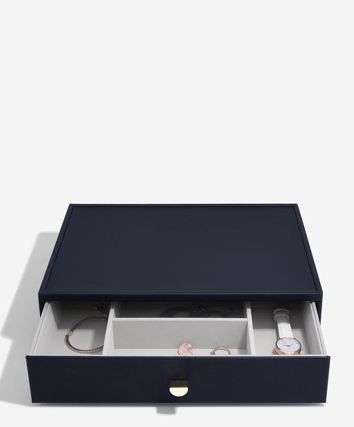 Navy Pebble Supersize Accessory Drawer Layer