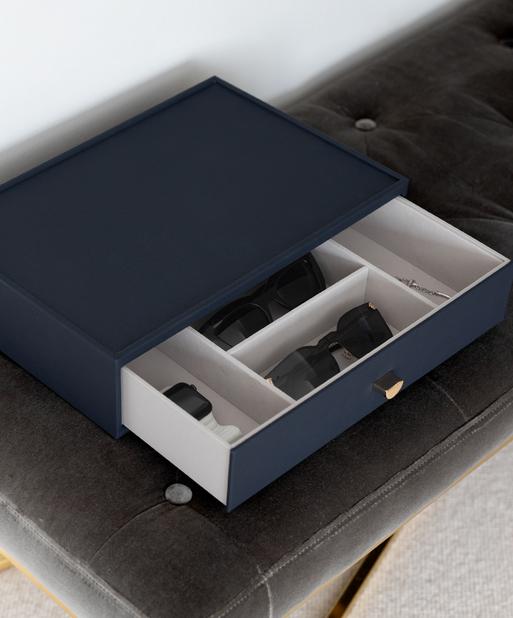 Navy Pebble Supersize Accessory Drawer Layer