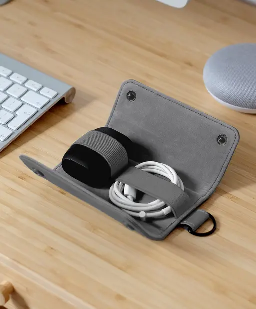 Slate Grey Compact Cable Tidy
