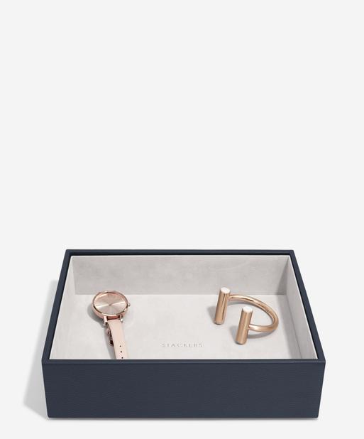 Navy Pebble Classic Chunky Jewellery Layer