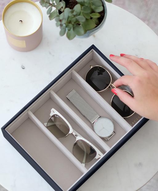 Navy Pebble Classic Glasses & Accessory Layer