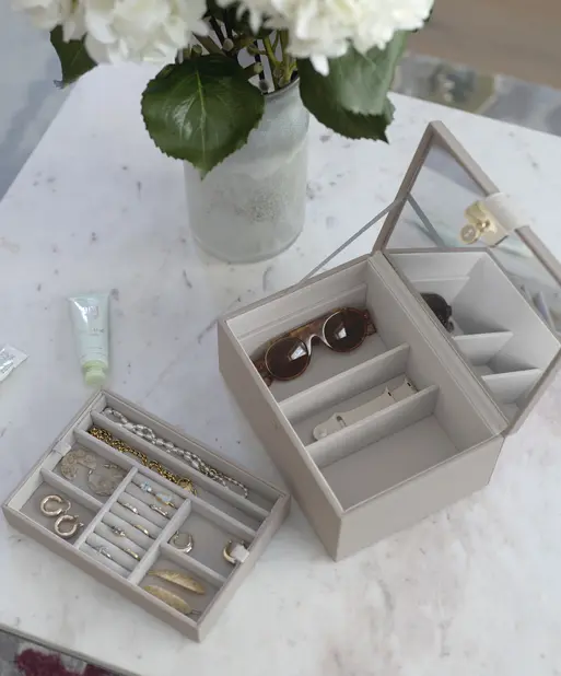 Taupe Luxury Classic Jewellery Box