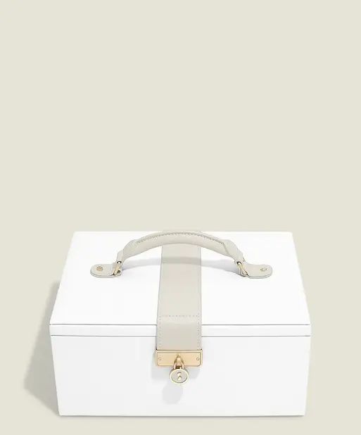 Pebble White Luxury Classic Jewellery Box