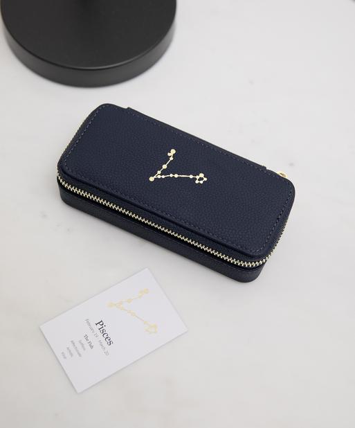 Star Sign Constellation Travel Jewellery Box - Pisces