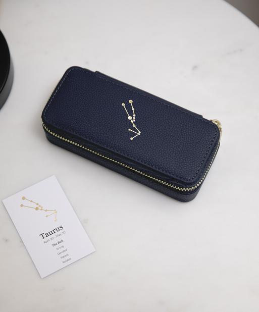 Star Sign Constellation Travel Jewellery Box - Taurus