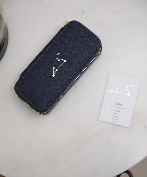 Star Sign Constellation Travel Jewellery Box - Leo