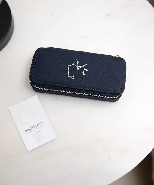 Star Sign Constellation Travel Jewellery Box - Sagittarius