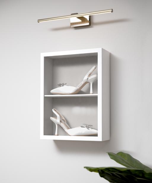 White Shoe Glass Display Frame