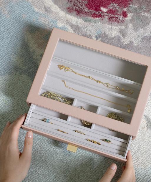 Blush Pink Classic Jewellery Box Display Drawer