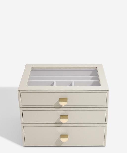 Oatmeal Classic Display Jewellery Box Set of 3