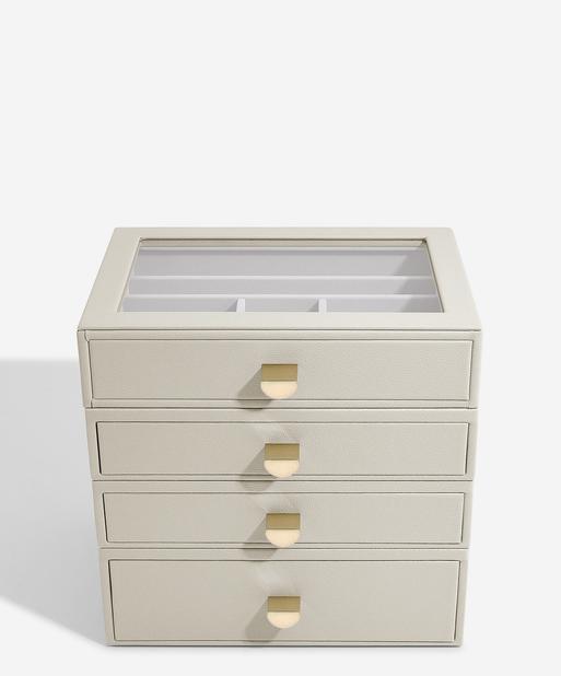 Oatmeal Classic Jewellery Box  - Set of 4 (with drawers)
