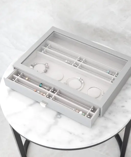 Pebble Grey Supersize Bracelet Display Drawer
