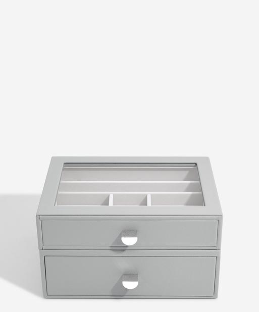 Pebble Grey Classic Display Jewellery Box Set of 2
