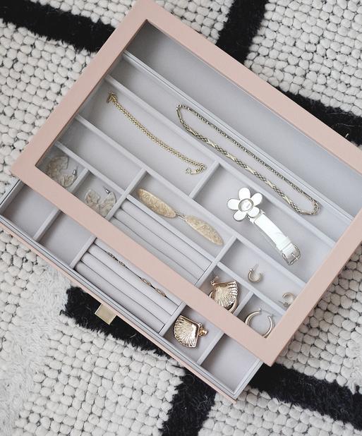 Blush Pink Supersize Jewellery Box Display Drawer