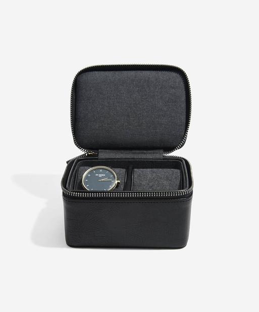 Black Large Zipped Watch Box