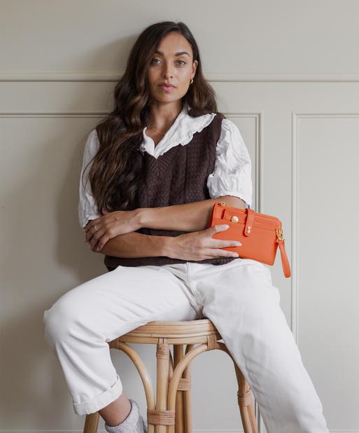 Orange Large Purse