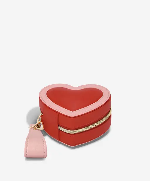 Red Heart Travel Jewellery Box
