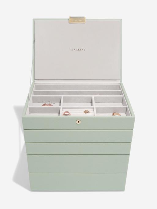 Sage Green Classic Jewellery Box Set of 5