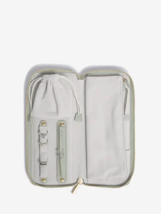 Sage Green Jewellery Roll