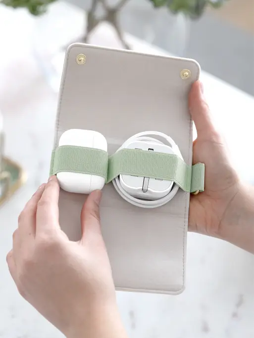 Sage Green Compact Cable Tidy
