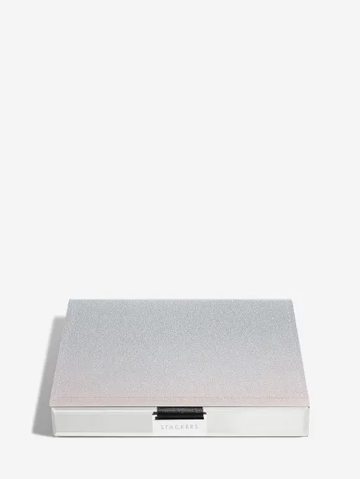Pink Glass Classic Jewellery Box Lid - Imperfect lining
